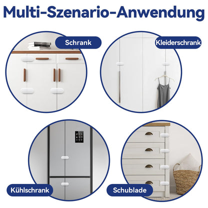 ECHOCUBE laste turvalukud kappidele, 11 tk, valge, BB24DC282-WH