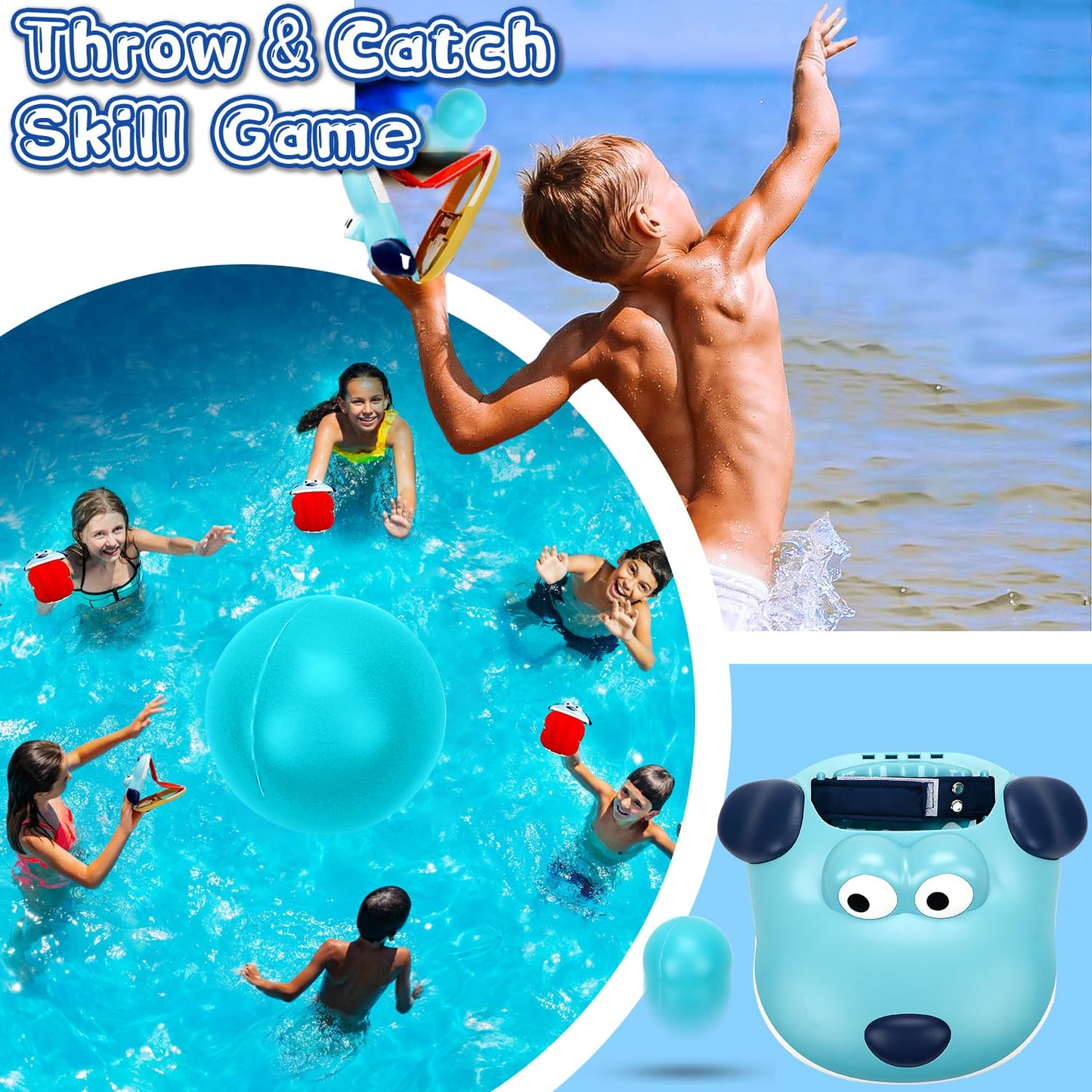 Squap viska-ja-püüa pallimäng lastele (alates 6 a)