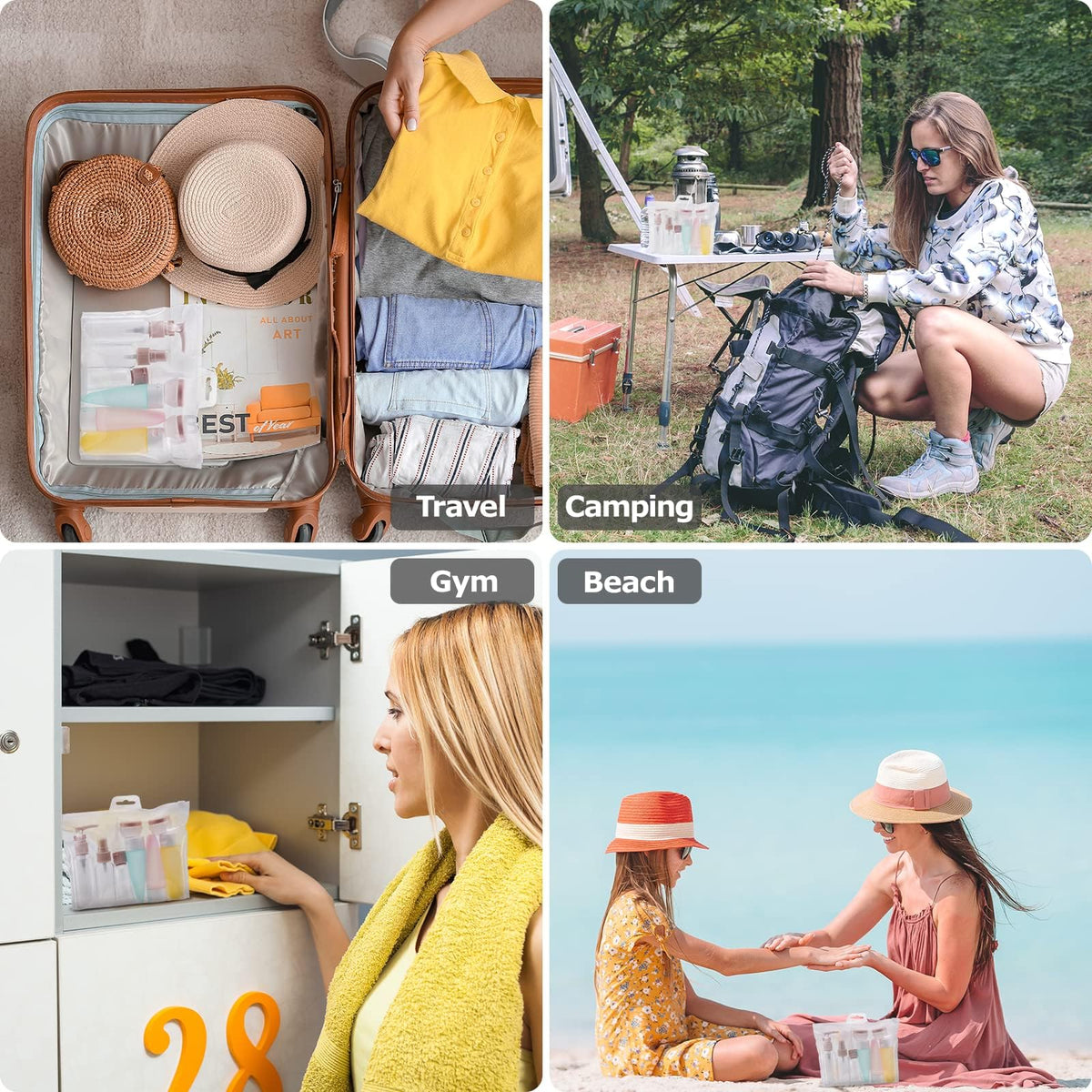 Carehabi 11-osaline reisipudelite ja -anumate komplekt BOTTLE001
