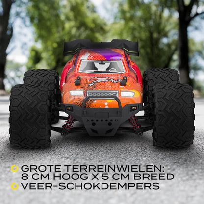 Overmax X-Strike puldiauto – 45 km/h, 4WD, LED-tuled, 2 akuga komplekt