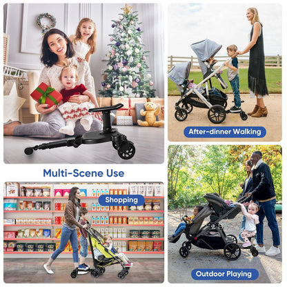 BugyKido universaalne seisulaud ja iste vankrile, koos organiseerimiskotiga, must