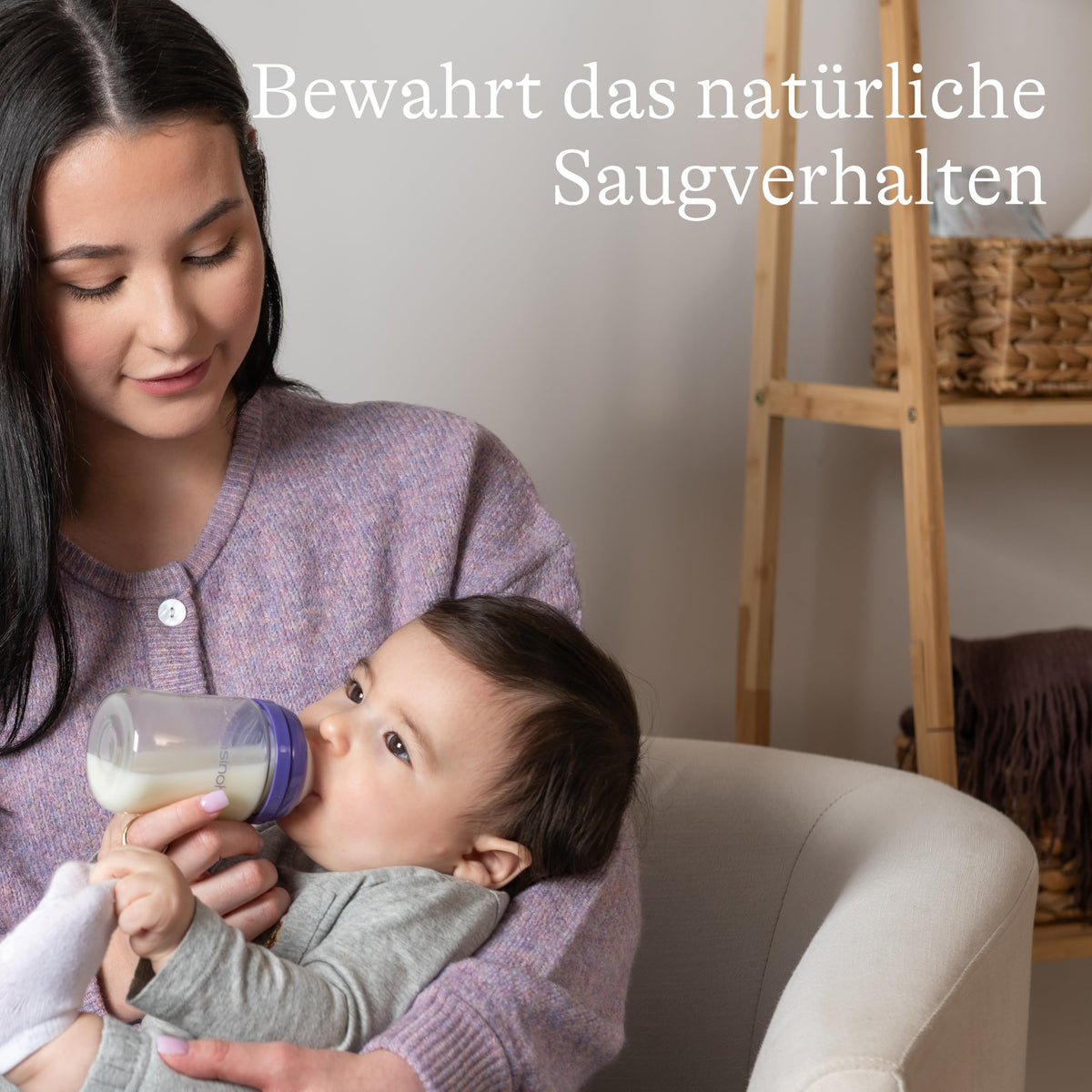 Lansinoh klaasist lutipudel NaturalWave lutinibuga S, 160 ml