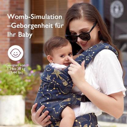 Momcozy beebikandekott Stern, 100% puuvill, alates sünnist, 3,2-20 kg