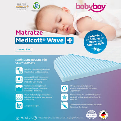 Madrats babybay MediTex Wave 3D (Original mudelile)