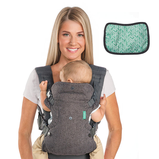 Infantino Flip Advanced 4-ühes ergonoomiline kandekott, vastsündinust kuni 14,5 kg, hall