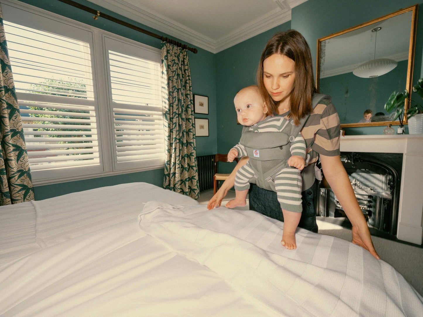 Ergobaby Omni Classic kandekott Soft Olive, 0-48 kuud