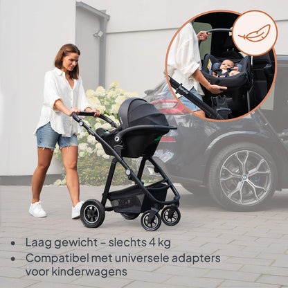 Lionelo Astrid i-Size turvahäll 40–87 cm (R129), ADAC testitud, must