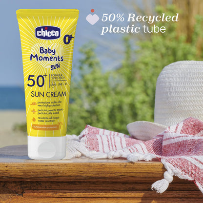Chicco päikesekreem lastele SPF 50+, veekindel, 75 ml