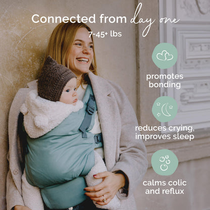 Boba X beebikandekott vastsündinust väikelapseni, 3,2–20,4 kg, sinine (Sea Mist)