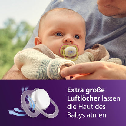 AVENT Philips Avent ultra air Nighttime lutt 0–6 k, Butterfly, 2 tk, SCF376/25