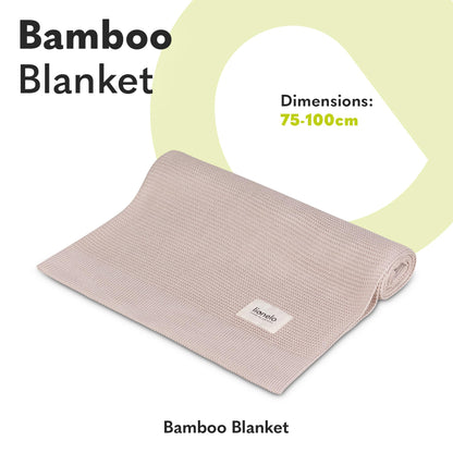 Lionelo bambusest beebitekk 100×75 cm, 100% puuvill, antibakteriaalne ja hüpoallergeenne, roosa