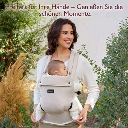 Momcozy beebikandja BC001-1, khaki, 3-24 kuud, 3,2-20 kg