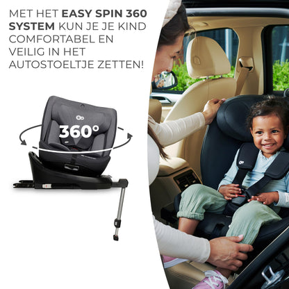 Kinderkraft I-360 i-Size pöörlev turvatool 0–12 a (40–150 cm / 0–36 kg), ISOFIX, hall