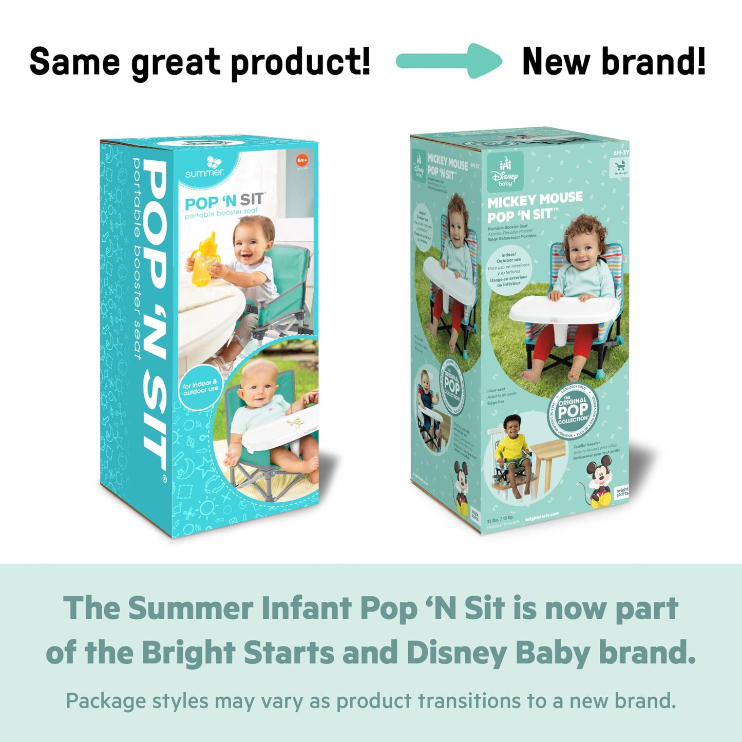 Bright Starts Disney Nemo Pop ’N Sit kaasaskantav söögitool 6 kuud kuni 3 aastat