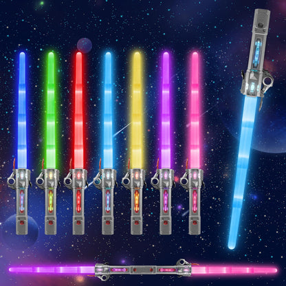 Moocuca children's USB rechargeable laser sword with light and sound, 7 colors