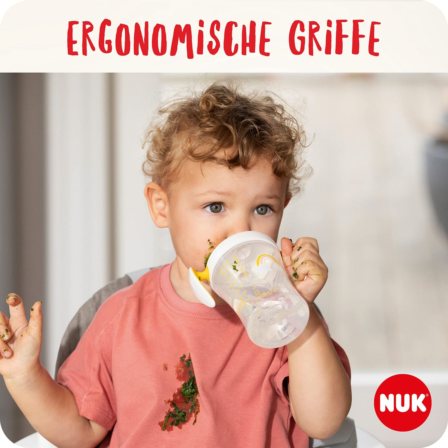 NUK Trainer Cup 230 ml, roosa pingviin, 6+ kuud