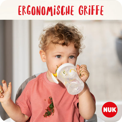 NUK Trainer Cup 230 ml, roosa pingviin, 6+ kuud