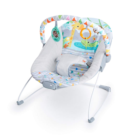 Bright Starts beebitool Safari Fun, vibratsiooniga lamamistool, kuni 9kg