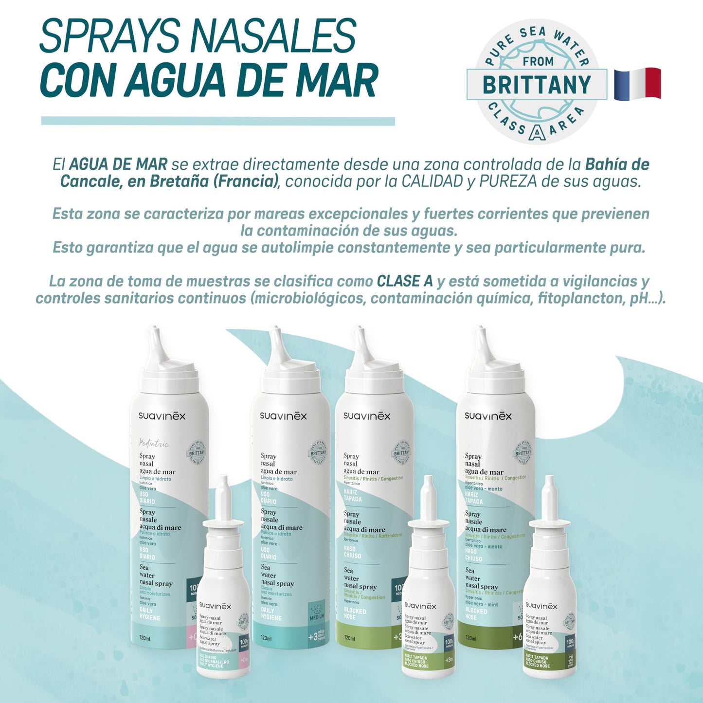 SUAVINEX ninasprei mereveega, 30 ml (vastsündinutele)