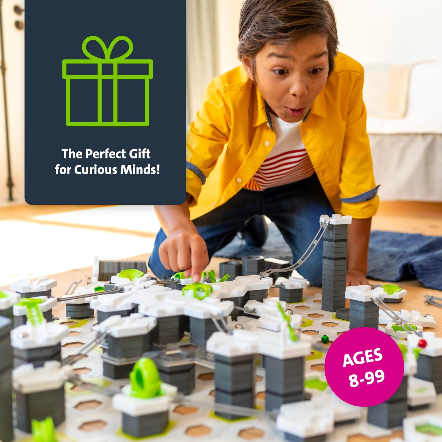 Ravensburger GraviTrax PRO stardikomplekt – magnetiline kuulikeste gravitatsioonirada, 152 osa