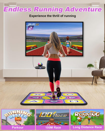 Acelufly tantsumatt HD-kaameraga, libisemiskindel mängumatt lastele ja täiskasvanutele (lilla)