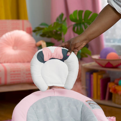 Bright Starts Minnie Mouse babykiik Rosy Skies, vibra, muusika, 3 mänguasja, 1 tk