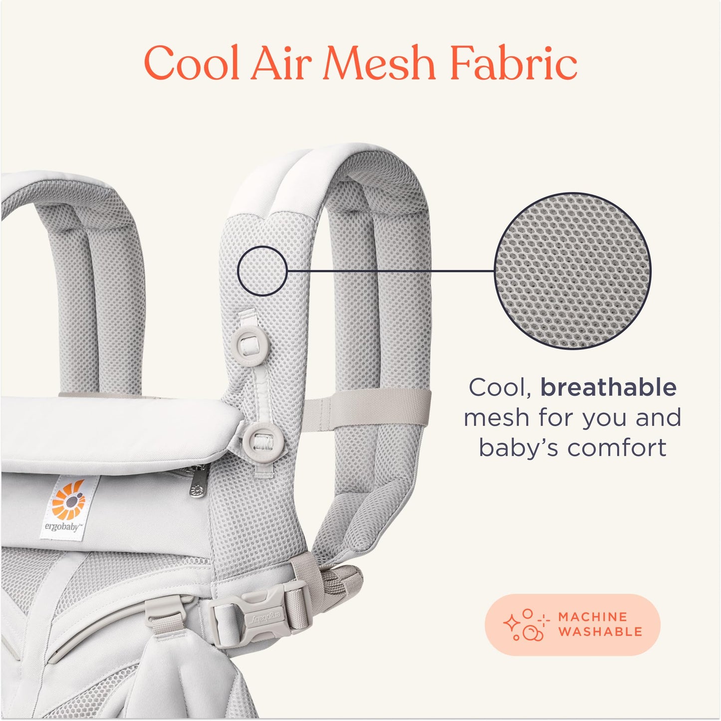 Ergobaby Omni Classic (Omni 360) kandekott, Cool Air Mesh, 7–20 kg, tumesinine