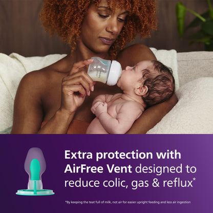 Philips Avent AirFree Vent vastsündinu kinkekomplekt – 4 lutipudelit, lutt ja pudelihari (SCD657/11)