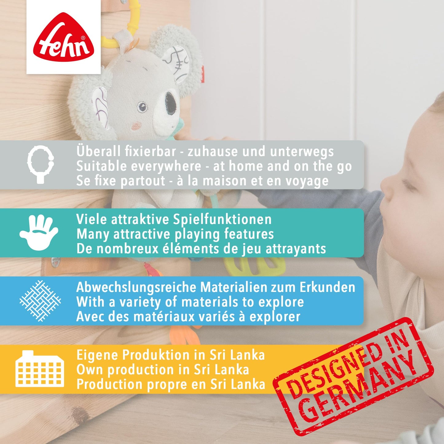 Fehn tegevusspiraal karu, roheline, 0+ kuud