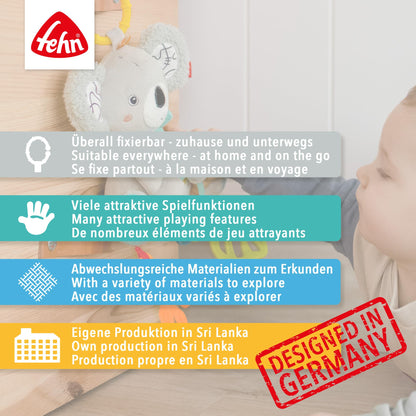Fehn tegevusspiraal karu, roheline, 0+ kuud