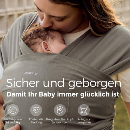 Momcozy eelseotav kandelina, kohvipruun, 3,6-15 kg