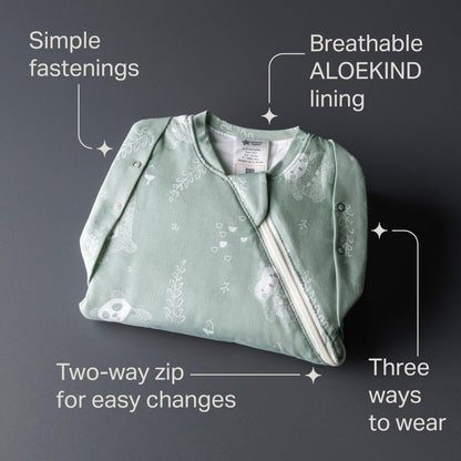 Tommee Tippee vastsündinu mähkimiskott (swaddle) 0–3 kuud, TOG 1.0 – Woodland Grofriends