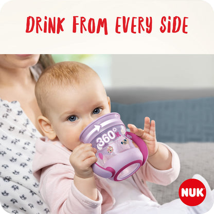 NUK Mini Magic Cup 360° joogitops, 160 ml, 6+ kuud, sinine lepatriinuga