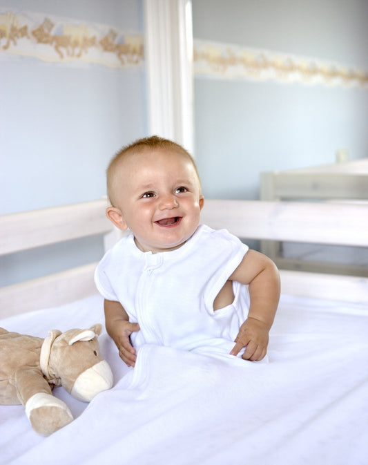 Sábana Fantasma turvalina beebivoodile 60 × 120 cm, valge