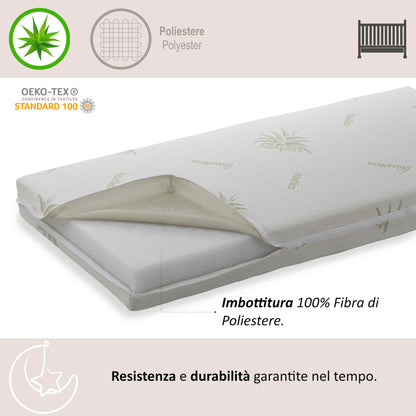 Italbaby Aloe Vera beebimadrats 60 x 125 x 11 cm