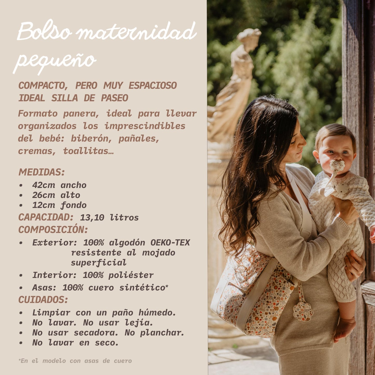 Suavinex beebitarvete kott ja organisaator kärule, lilleline