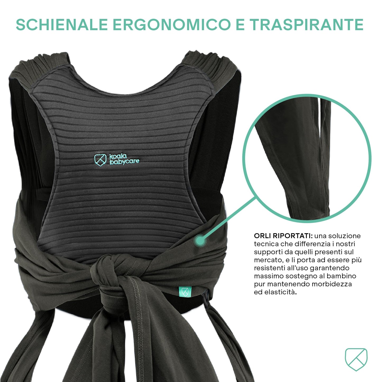Koala Babycare Stretchy Baby Sling – 100% Organic Cotton, Easy to Wear, Up to 15 kg