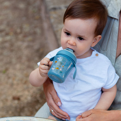 Suavinex õppimistass beebidele, lekkekindel, sinine „Bears“, 200 ml