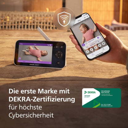 AVENT Premium Connected beebimonitor SCD974/26, 1080p HD-kaamera, rakendusega, valge