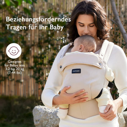 Momcozy beebikandja BC001-1, khaki, 3-24 kuud, 3,2-20 kg