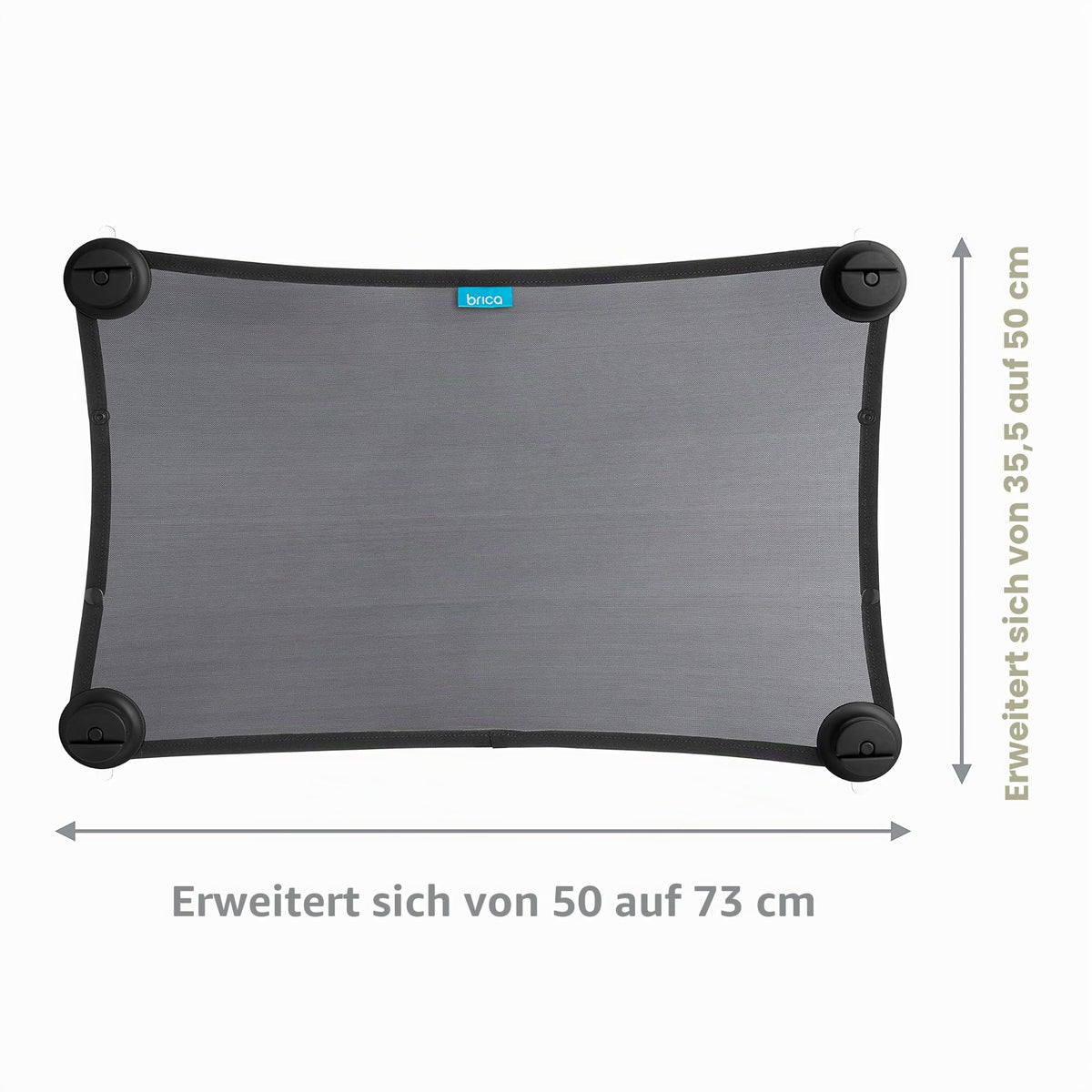 Munchkin auto päikesesirm beebidele ja lastele, must, kuni 73 × 50 cm