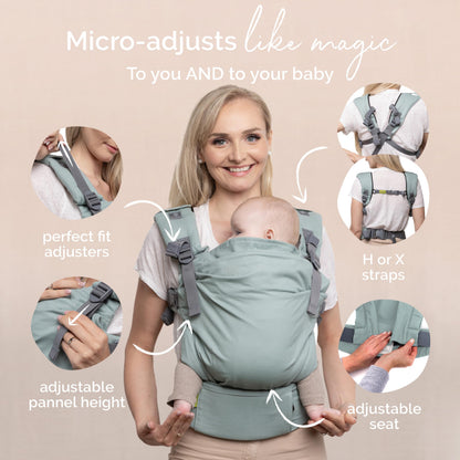 Boba X beebikandekott vastsündinust väikelapseni, 3,2–20,4 kg, sinine (Sea Mist)
