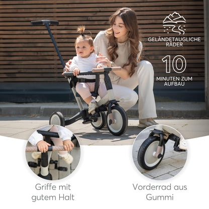 Kikka Boo FLIP 5-ühes jooksuratas ja kolmerattaline jalgratas, beež