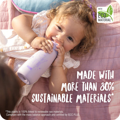 NUK Mini-Me Flip joogipudel kõrrega, 450 ml, roosa, 12+ kuud