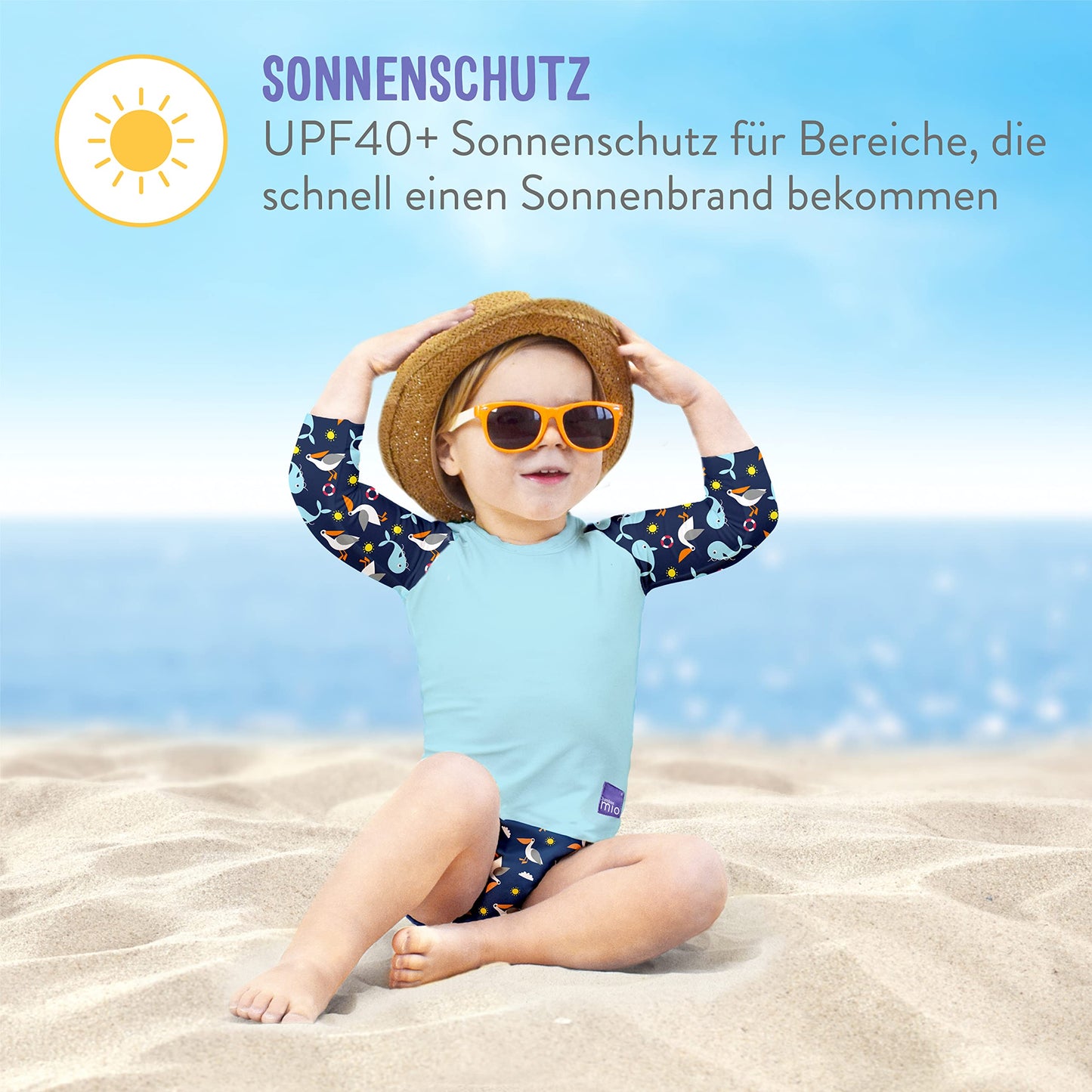 Bambino Mio korduvkasutatav ujumiskomplekt SWSETXL NIC2, UPF 40+, beebidele ja väikelastele