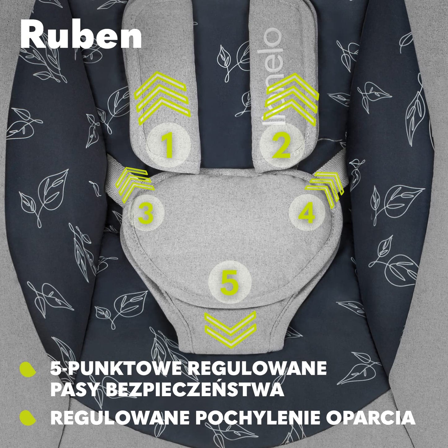 Lionelo Ruben elektriline beebikiik, kuni 9 kg, hall-türkiis