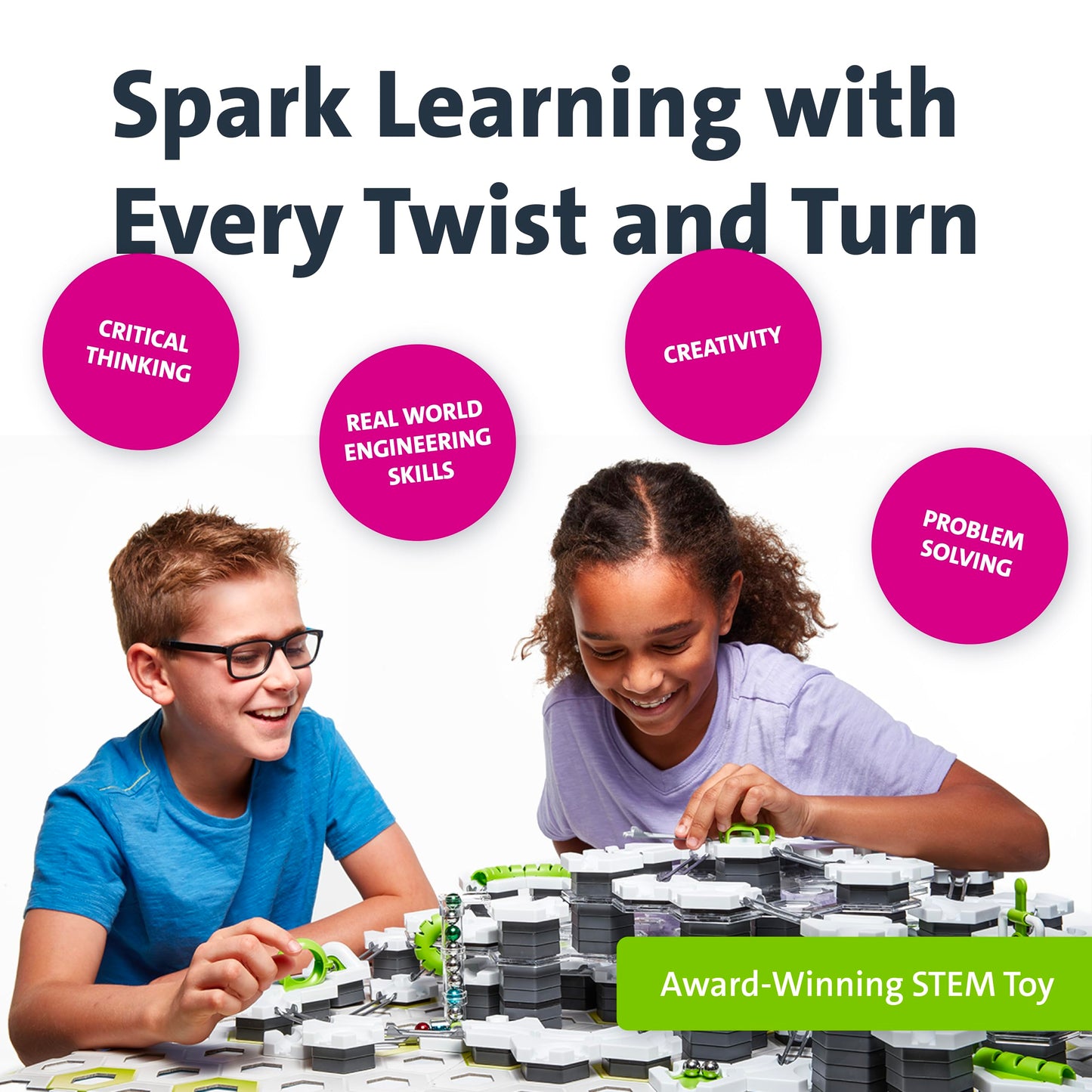 Ravensburger GraviTrax PRO stardikomplekt – magnetiline kuulikeste gravitatsioonirada, 152 osa