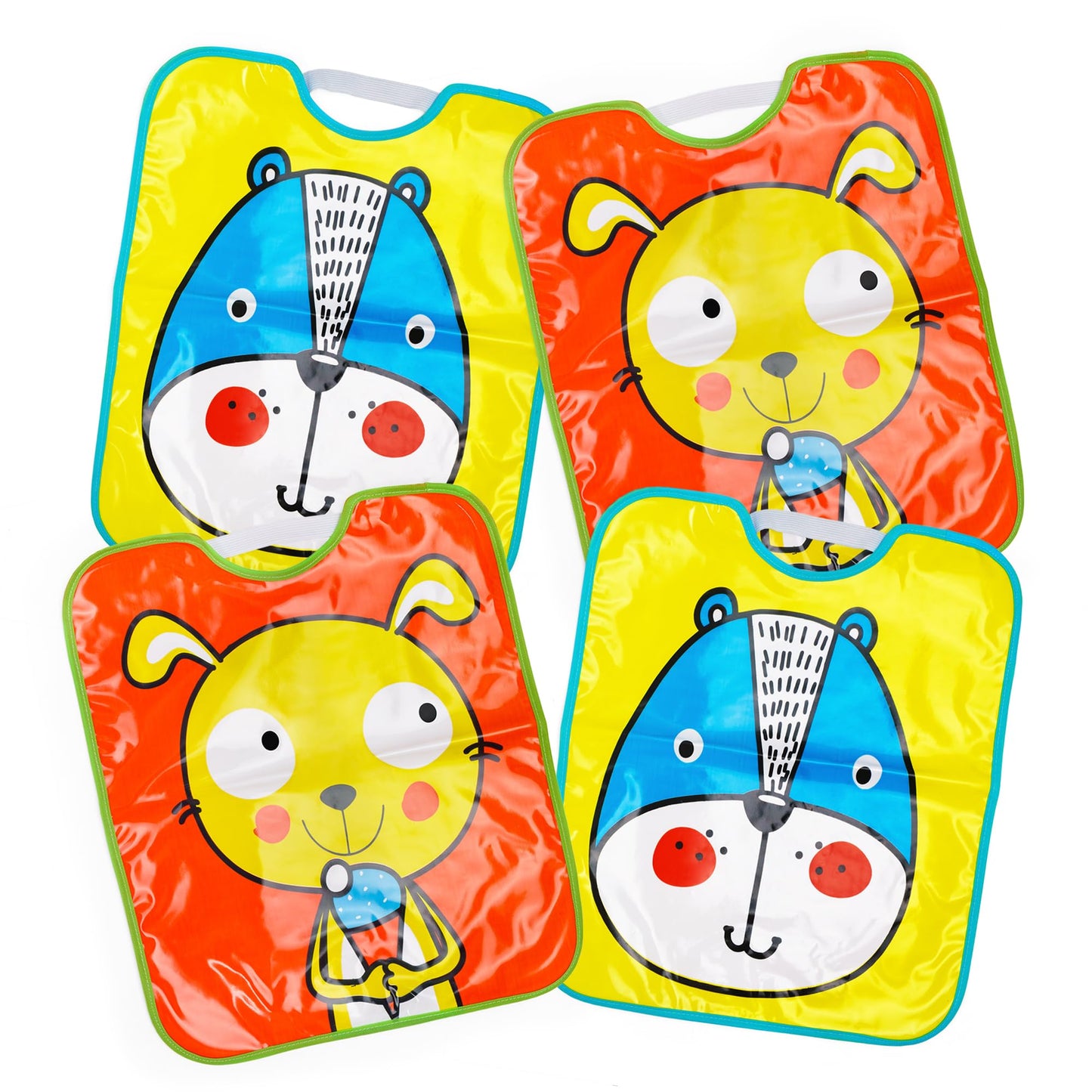 Ti TIN veekindlad vinüülist põlled lastele, 32 × 35 cm (4 tk)