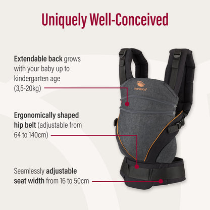 manduca XT ergonoomiline beebikandekott – sünnist kuni 20 kg