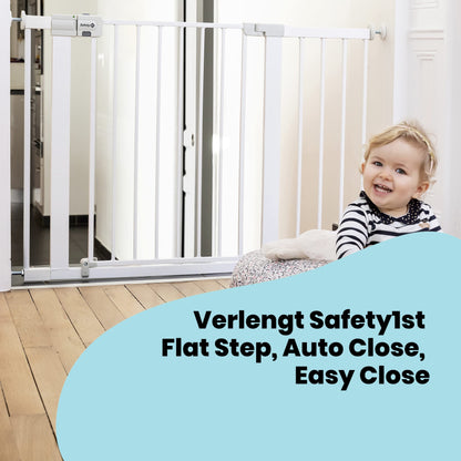 Safety 1st Easy Close metallist turvavärava 28 cm pikendus, valge
